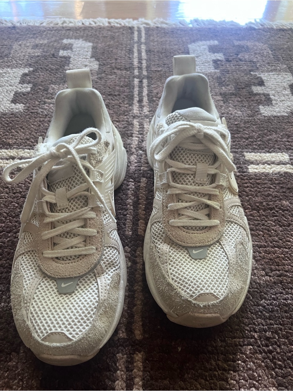 Nike V2K Run Sneakers in cream/sand
